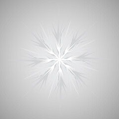 background gray with white snowflake
