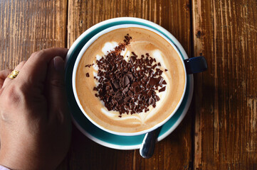 Coffee latte art