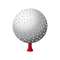 golf ball on tee sport equiment detailed design icon