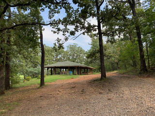 Walking path  to a picnic shelter, Carol Ann Cross Park, Fort Smith, AR