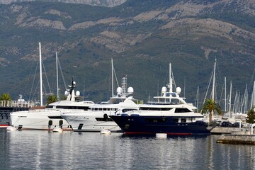 Fototapeta premium Port for yachts and boats 