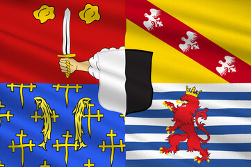 Flag of Moselle in Grand Est is a French administrative region of France
