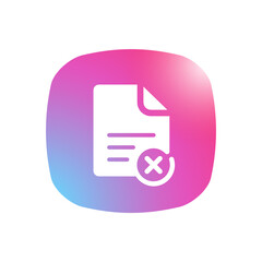 Delete File - Mobile App Icon
