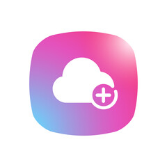 Add Cloud - Mobile App Icon