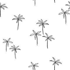 Palm tree pattern repeat seamless. simple pattern. Modern stylish texture. Palm tree - vector.