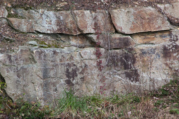 Abstraction in stone outdoors