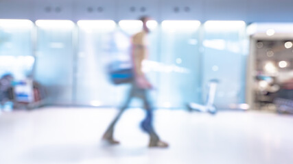 Passenger In Airport Terminal