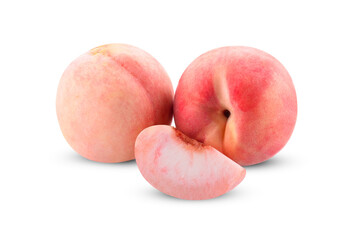 Fruit Peach isolated on white background