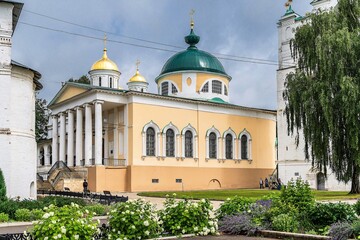 Fototapeta na wymiar Russia, Yaroslavl, July 2020. Church in the Roman style in the city Kremlin.