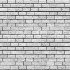Grey brick wall. Rough light brick wall. Seamless background or texture.