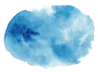 水彩　青い滲み背景