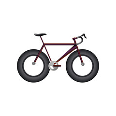 bicycle sport or recreation equiment detailed design icon