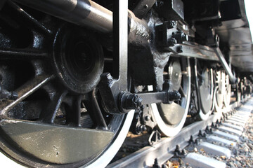 detail of a steam engine