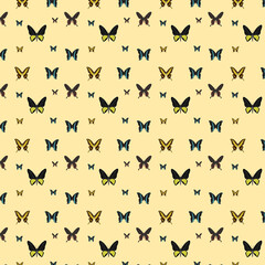 pattern background, of beautiful butterflies