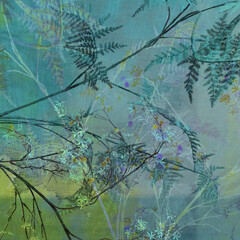 
flower background, digital effect, romantic vegetal