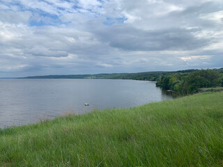 lake and clouds