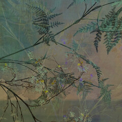 
flower background, digital effect, romantic vegetal