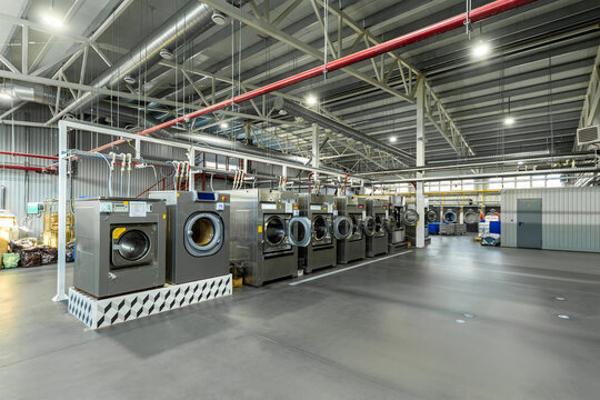 industrial laundry, large workshop