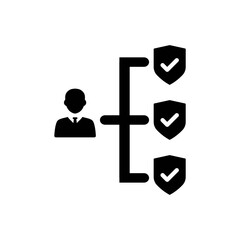 Obraz premium Business hierarchy icon