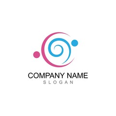 Adoption and community care Logo template