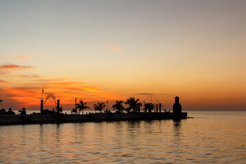 Ocaso. Malecón. Campeche. 2