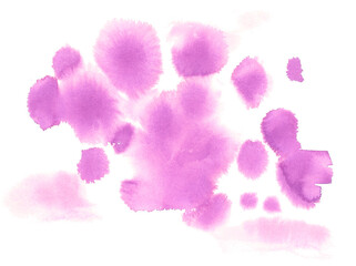 water splash top view, watercolor violet and white texture abstraction background