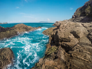 the coast of the sea 