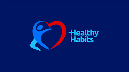 Icon of kindness and charity, Hands and heart. Logo vector.