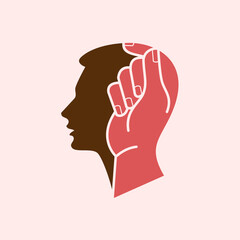 Human care creative concept vector, use for logo.