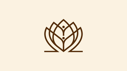 Healthy - vector logo template illustration. Man figure on leaves. Ecological and biological product concept sign.