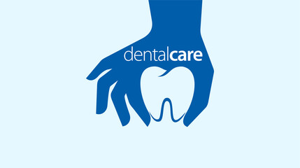 Dental health clinic service vector logo design template.