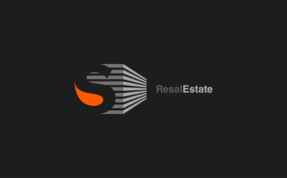 S Letter Logo for Real Estate. Creative Vector design.