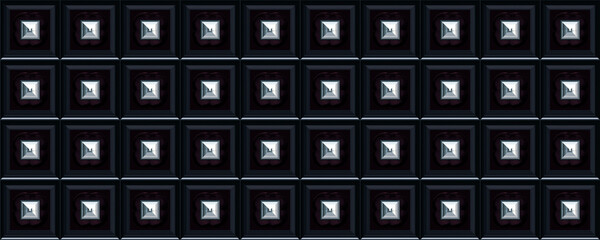 Black art deco panels background