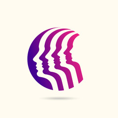 Human head thinking a new idea, Creative Concept.