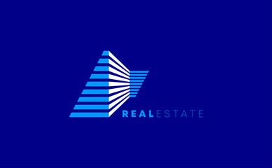 Logo template real estate, apartment, condo, house, rental, business. brand, branding, logotype.