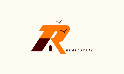 LETTER R REAL ESTATE LOGO, Creative Concept for icon.