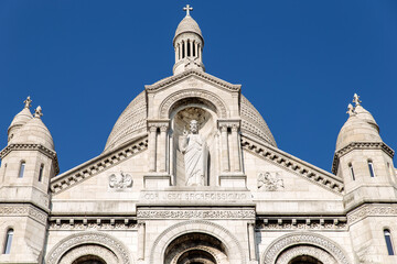 Basilica del Sagrado Corazon o Sacre Coeur en la ciudad de Paris, en el pais de Francia