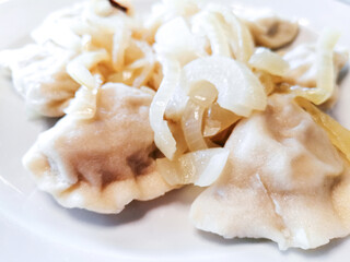 Traditional Polish dumplings - pierogi, polish food