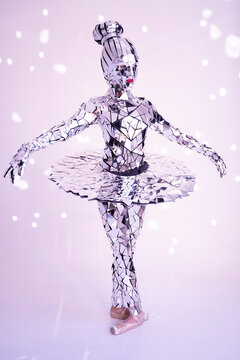 Mirror xmas ballerina dance costume