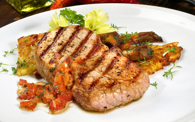 Grilled Veal Striploin Steak