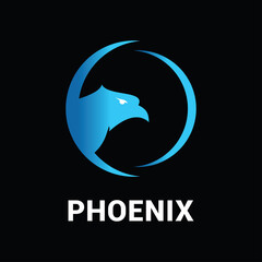 Phoenix logo icon vector template.