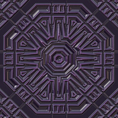 3d effect - abstract octagonal geometric pattern 