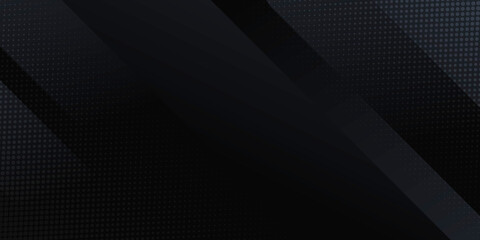 Modern abstract black background with gold line composition 