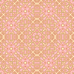 Ethnic floral motifs seamless pattern design