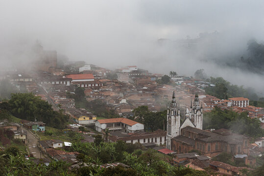 fog over the city in Jerico 