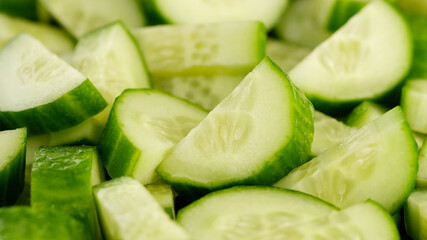 cucumber. sliced cucumber top view