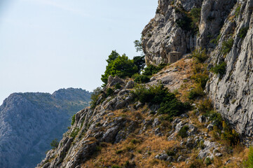 Mountains green nature in Croatia