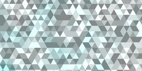 Light BLUE vector template with crystals, triangles.