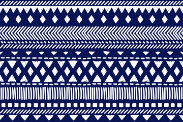 Tribal pattern. Ethnic geometric seamless background, boho motif, maya, aztec line vector illustration. mexican print texture
