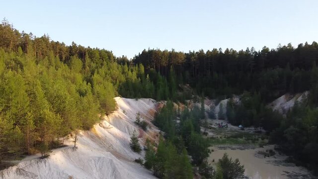 Abandoned kaolin quarry